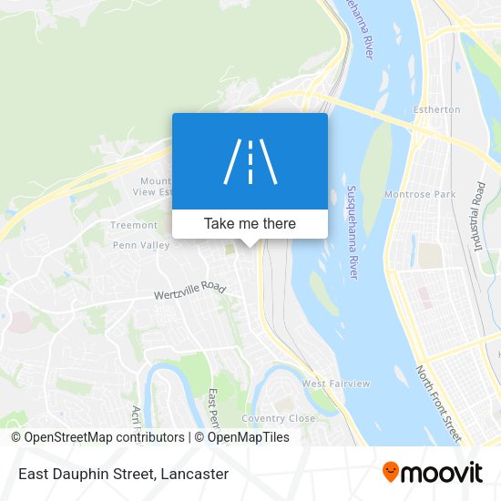 East Dauphin Street map