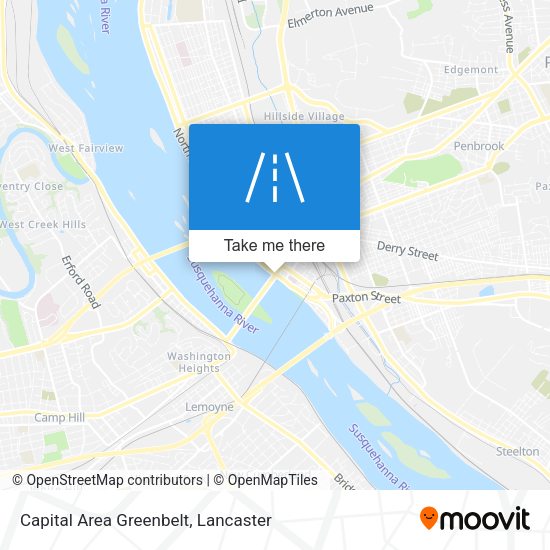 Mapa de Capital Area Greenbelt