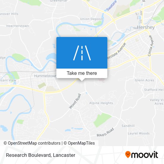 Research Boulevard map