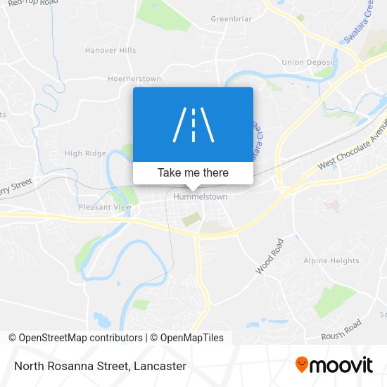 North Rosanna Street map