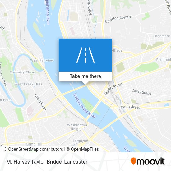 Mapa de M. Harvey Taylor Bridge