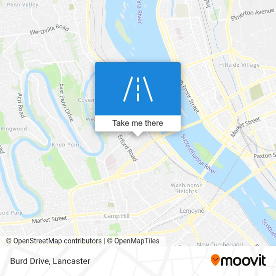 Burd Drive map
