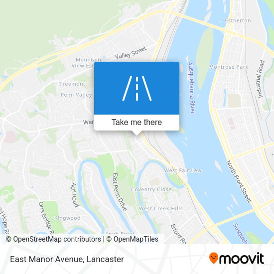 Mapa de East Manor Avenue