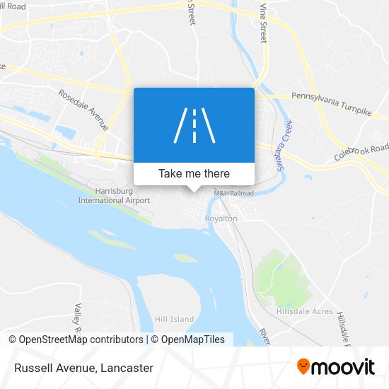 Mapa de Russell Avenue