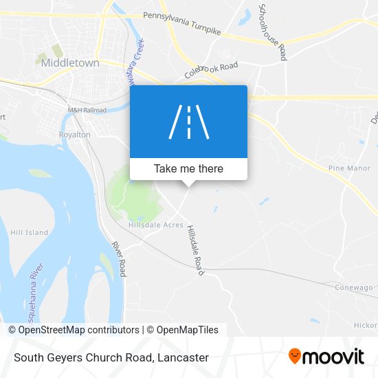 South Geyers Church Road map