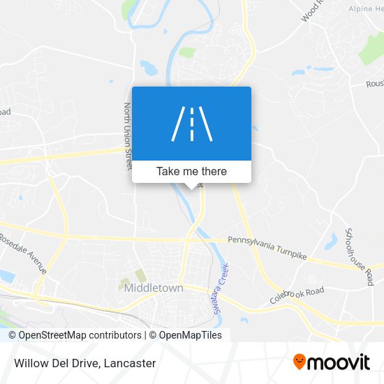 Willow Del Drive map