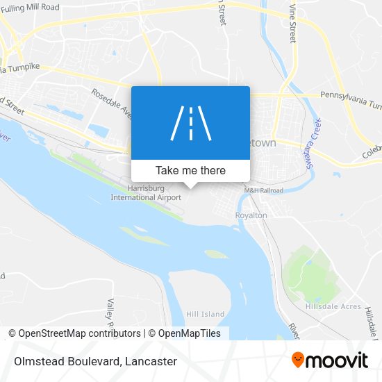 Olmstead Boulevard map