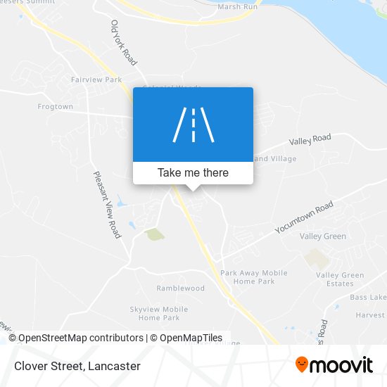 Clover Street map