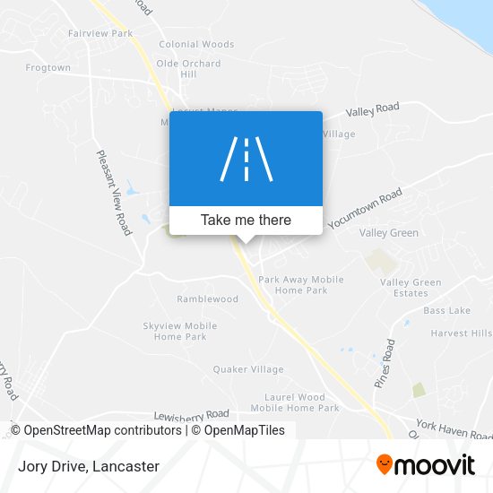Jory Drive map