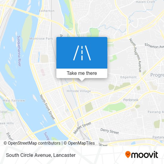 South Circle Avenue map