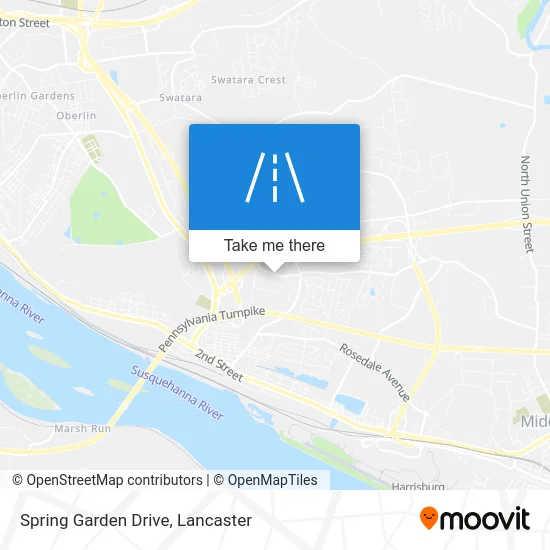 Spring Garden Drive map