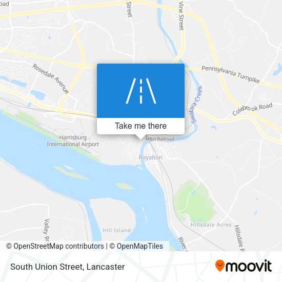 South Union Street map