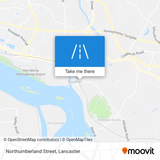 Mapa de Northumberland Street