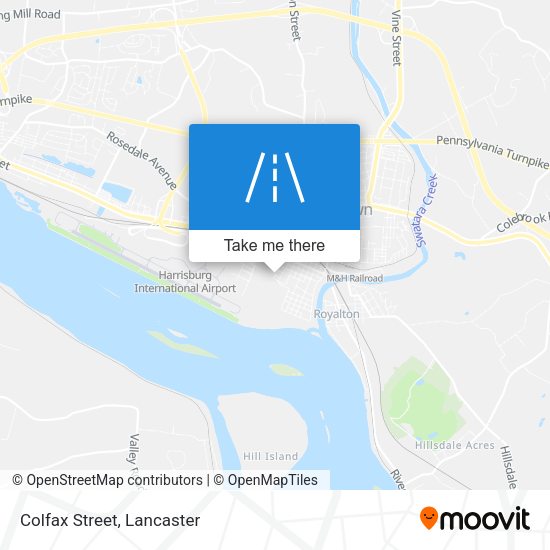 Mapa de Colfax Street