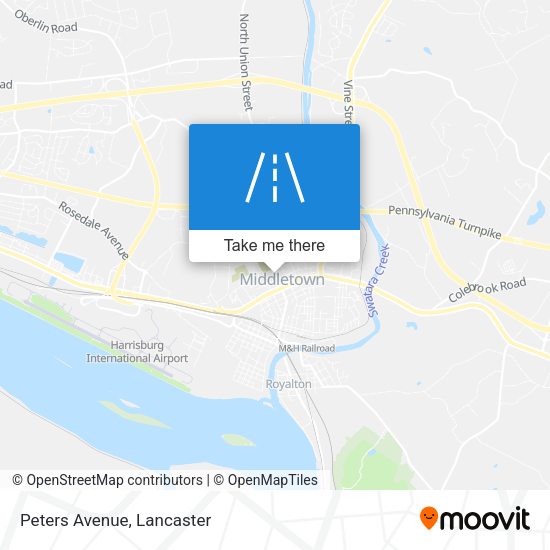 Mapa de Peters Avenue