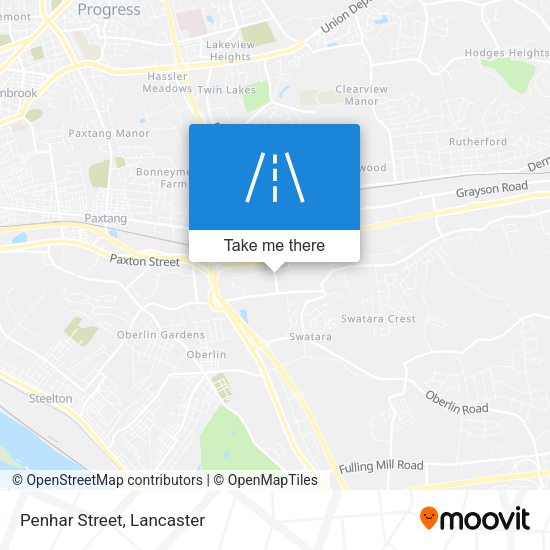 Mapa de Penhar Street