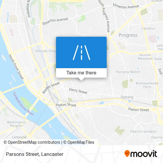 Parsons Street map