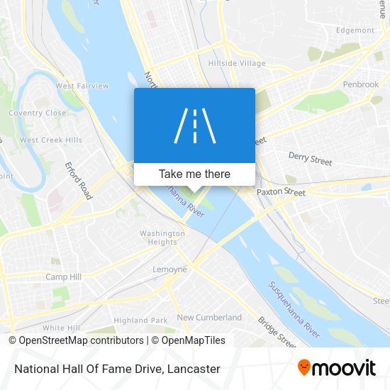 National Hall Of Fame Drive map