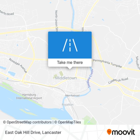 East Oak Hill Drive map