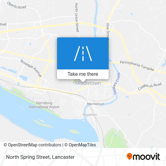 North Spring Street map