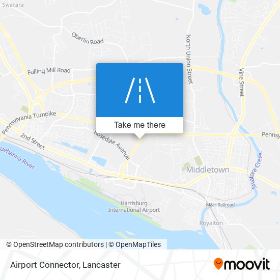 Airport Connector map