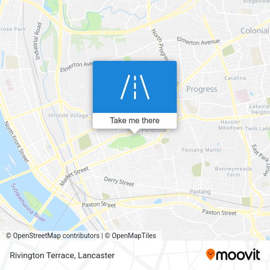 Mapa de Rivington Terrace