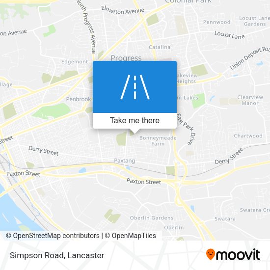 Mapa de Simpson Road