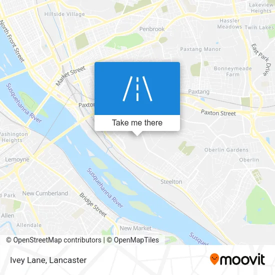 Ivey Lane map