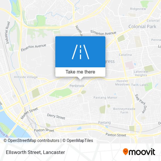 Ellsworth Street map