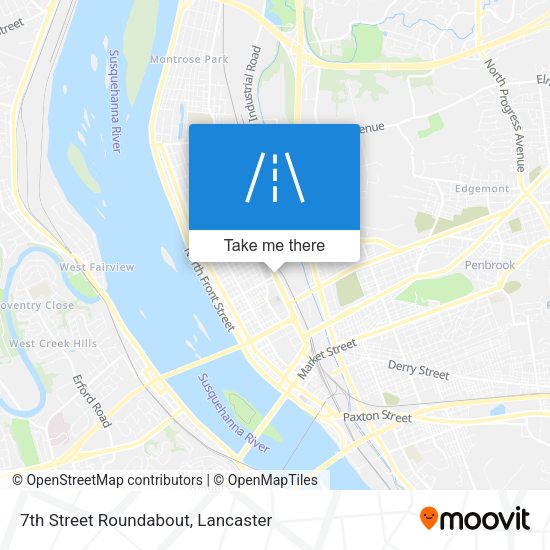 Mapa de 7th Street Roundabout