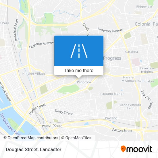Mapa de Douglas Street