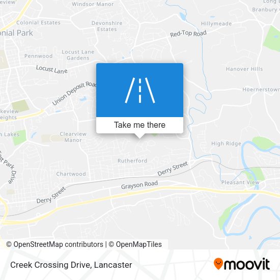 Creek Crossing Drive map