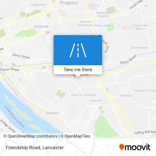 Mapa de Friendship Road