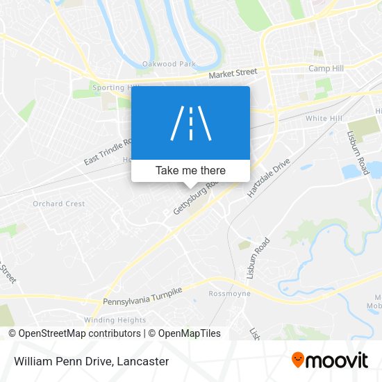 William Penn Drive map