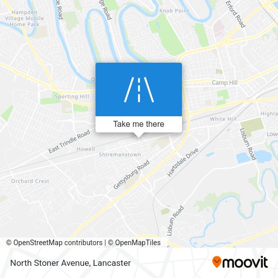 North Stoner Avenue map