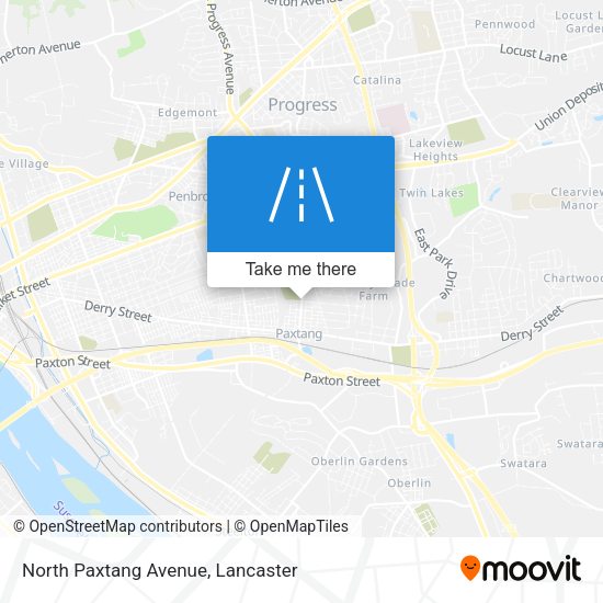 North Paxtang Avenue map