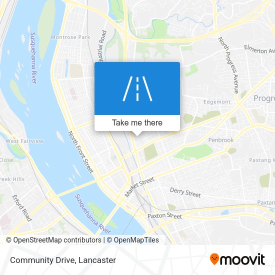 Community Drive map