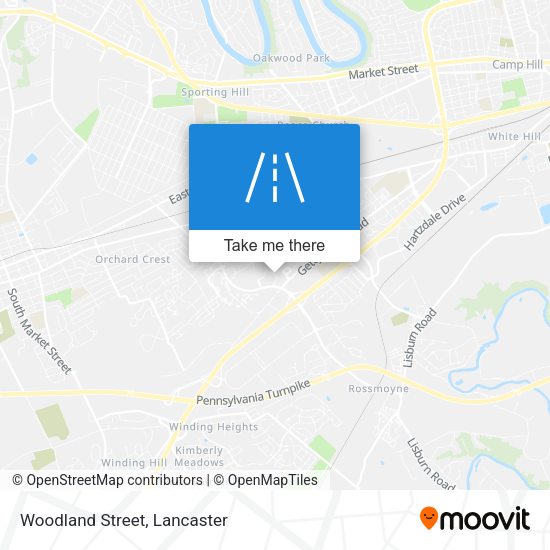 Mapa de Woodland Street