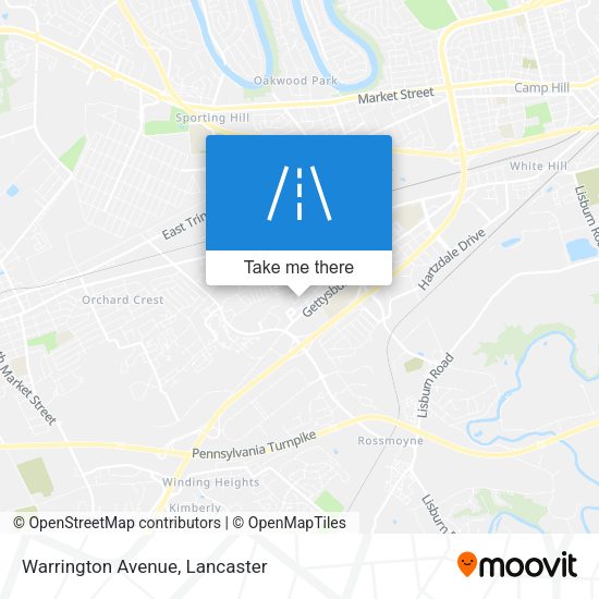 Mapa de Warrington Avenue