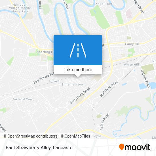 East Strawberry Alley map