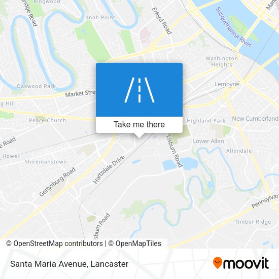 Mapa de Santa Maria Avenue