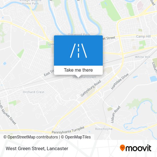 West Green Street map