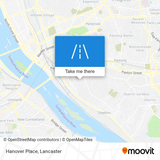 Hanover Place map