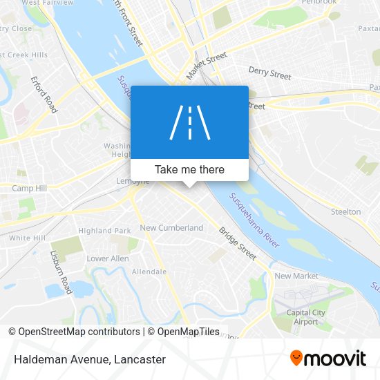 Mapa de Haldeman Avenue