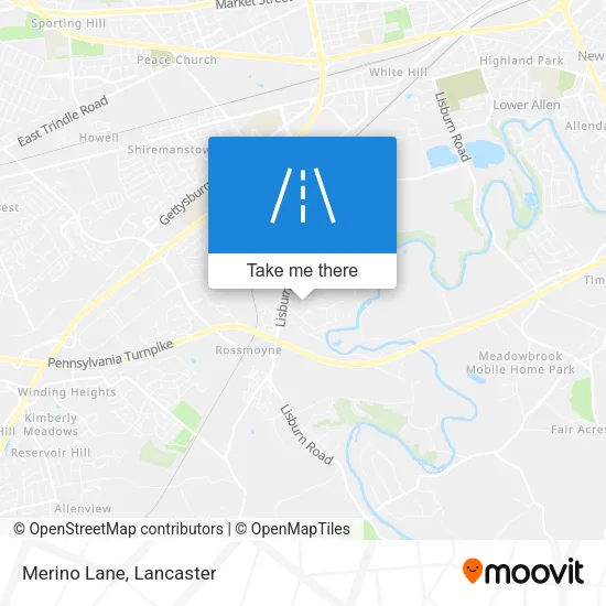 Merino Lane map