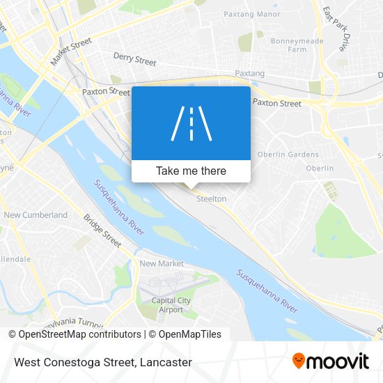West Conestoga Street map