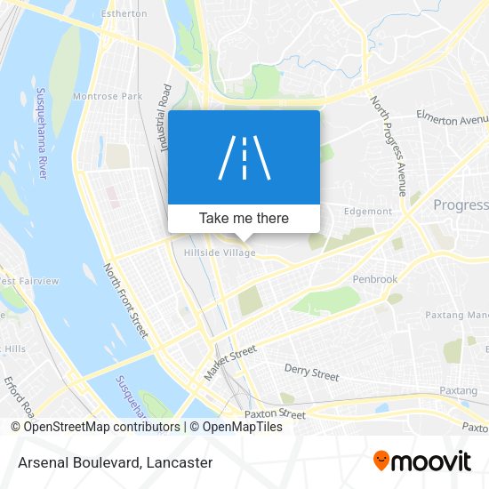 Arsenal Boulevard map