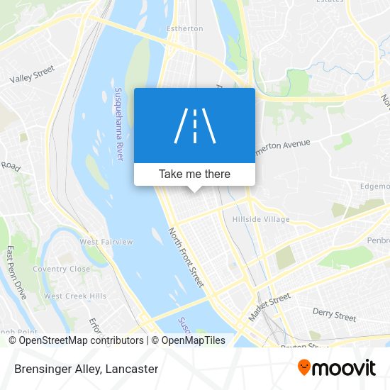 Brensinger Alley map
