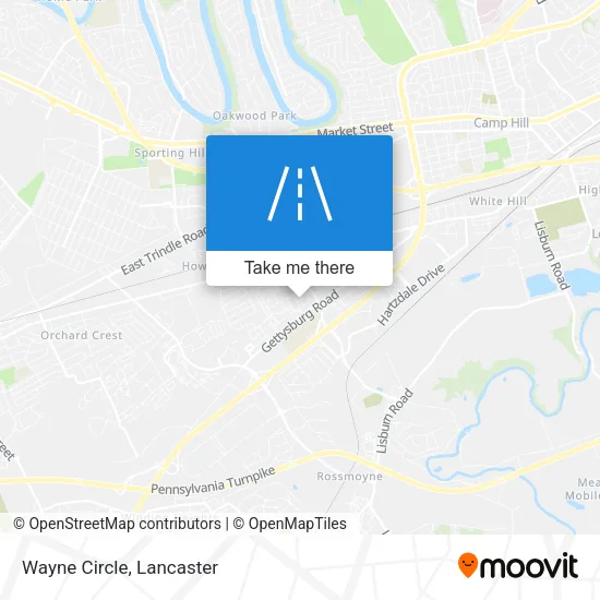 Mapa de Wayne Circle