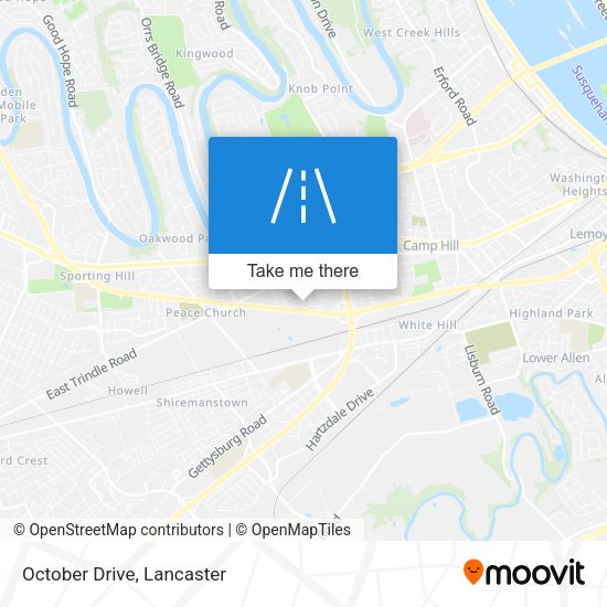 Mapa de October Drive